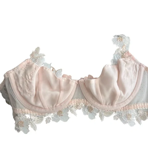 For Love & Lemons Mae high-neck underwire bra Size 34B Wedding Valentine's Day